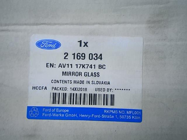 Glace retroviseur gauche FORD B-MAX  - 1