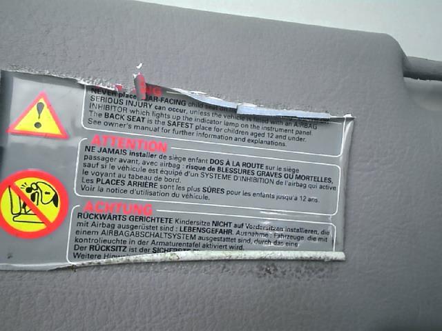 Visiera parasole sinistra RENAULT MEGANE 1 PHASE 2 COUPE Gasolina - 1