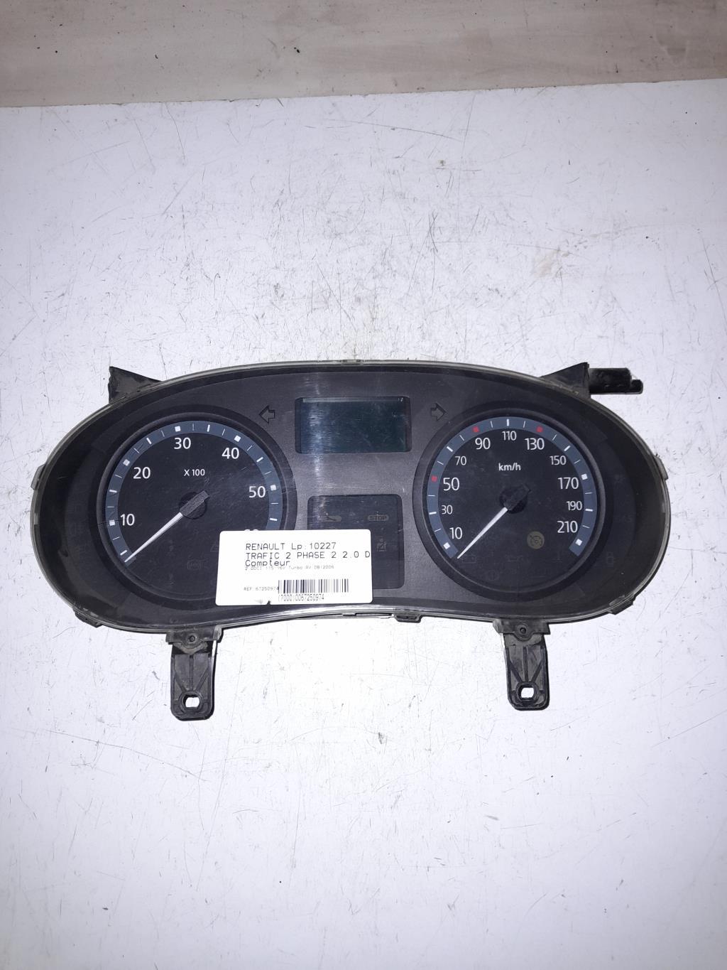 Compteur RENAULT TRAFIC 2 PHASE 2 Diesel - 1