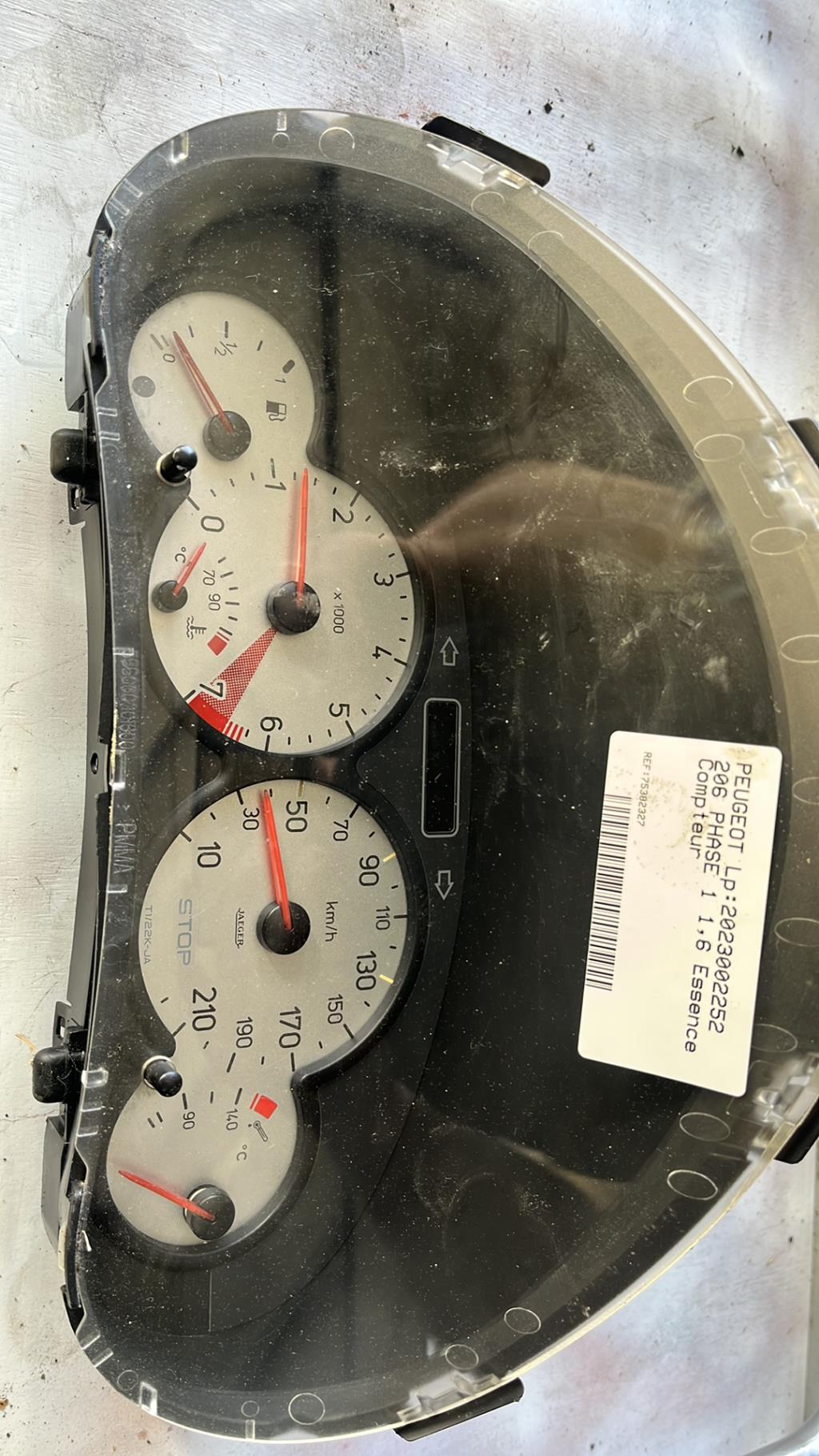 Compteur PEUGEOT 206 PHASE 1 Essence - 1