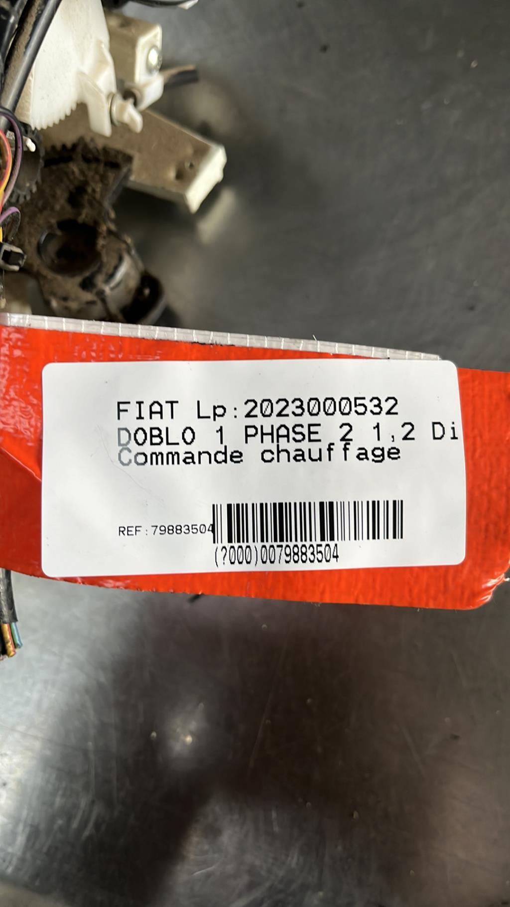 Commande chauffage FIAT DOBLO 1 PHASE 2 Diesel - 1