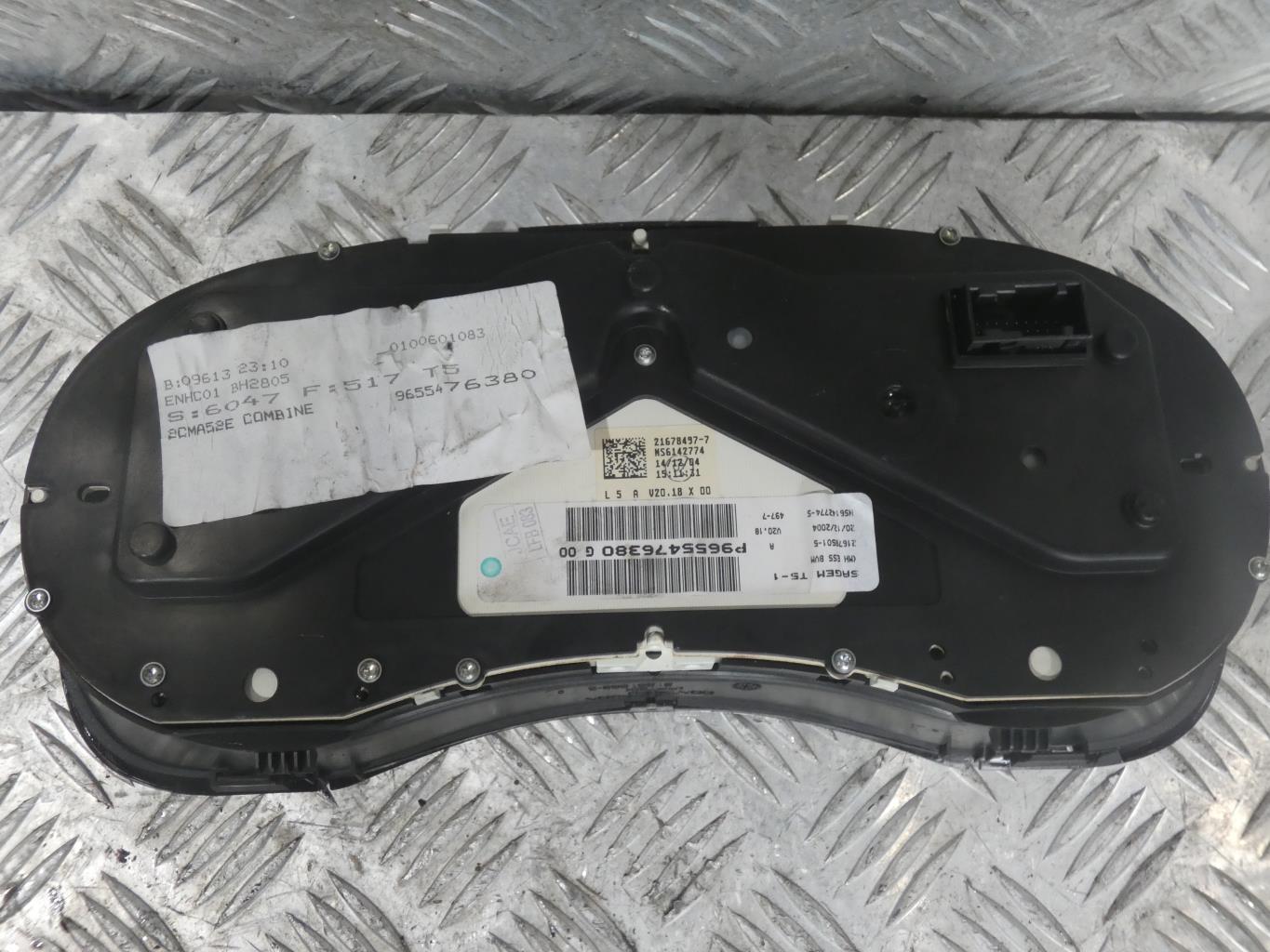 Compteur PEUGEOT 307 PHASE 2 Essence - 1
