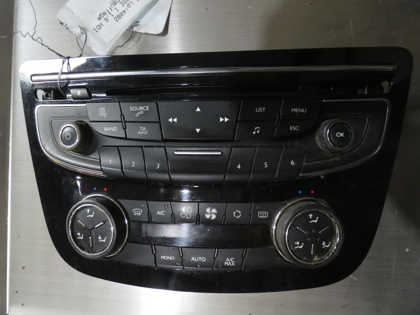 Commande chauffage PEUGEOT 508 1 PHASE 1 Diesel - 1