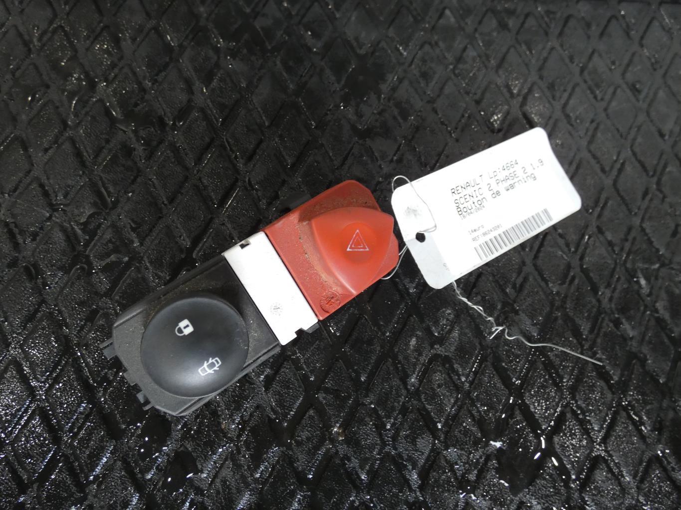 Bouton de warning RENAULT SCENIC 2 PHASE 2 Diesel - 1