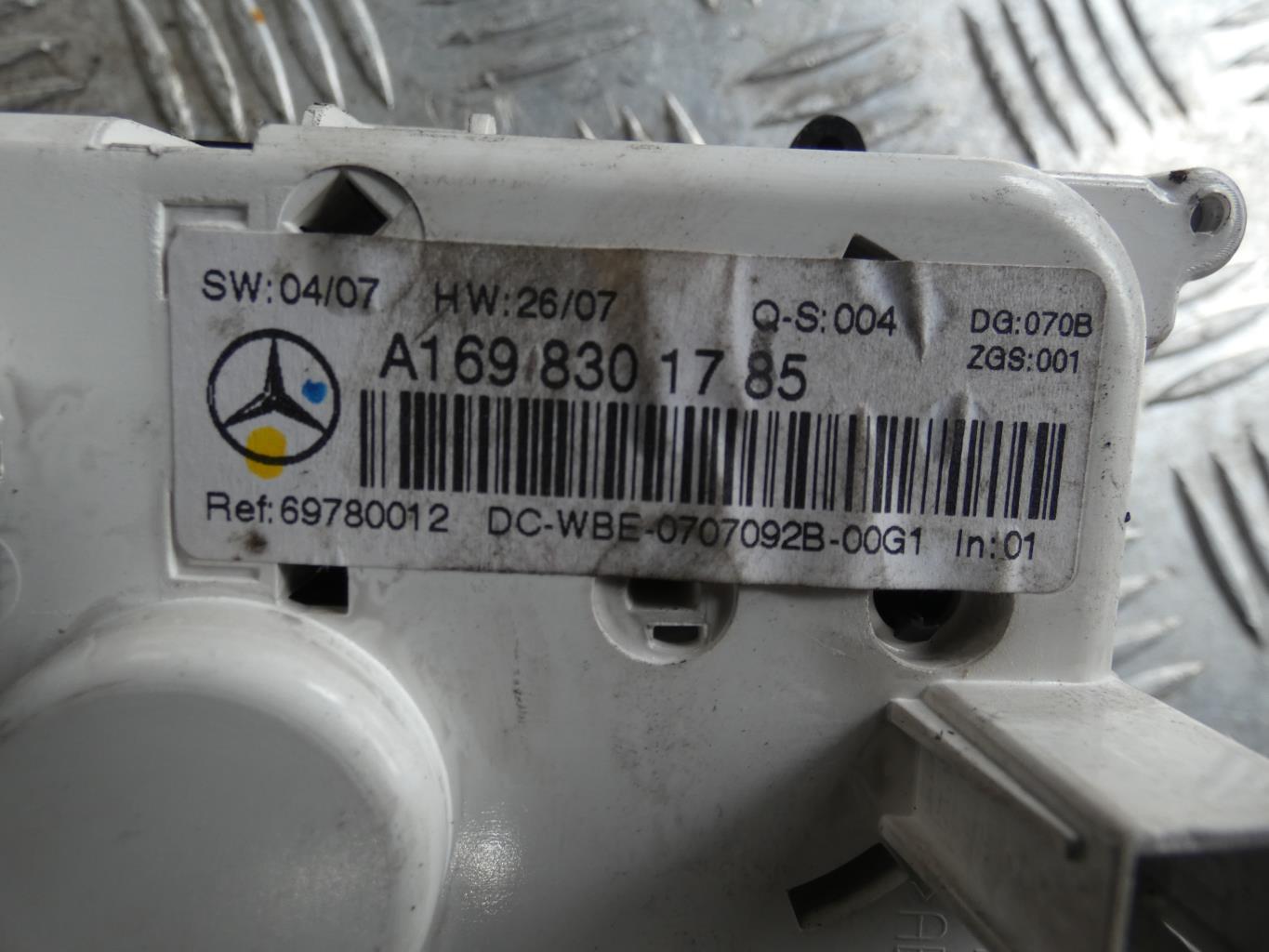 Commande chauffage MERCEDES CLASSE A 169 PHASE 1 Diesel - 1