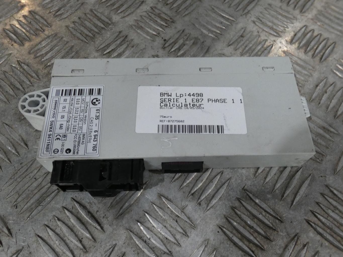 Calculateur BMW SERIE 1 E87 PHASE 1 Essence - 1