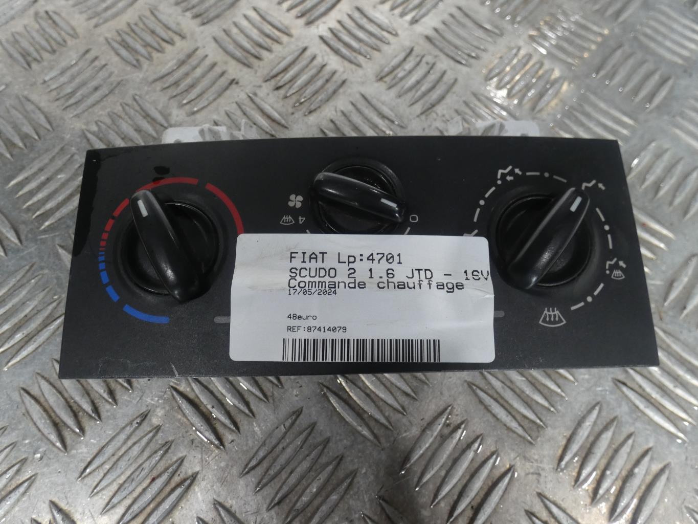 Commande chauffage FIAT SCUDO 2 Diesel - 1