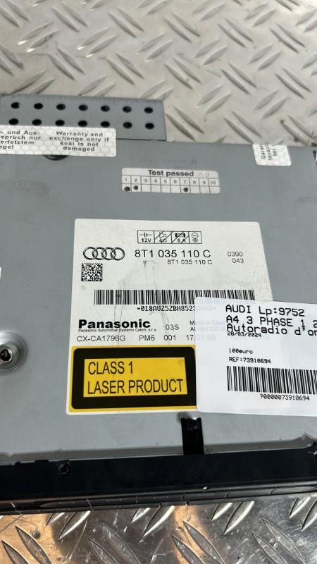 Autoradio d'origine AUDI A4 3 PHASE 1 Diesel - 1