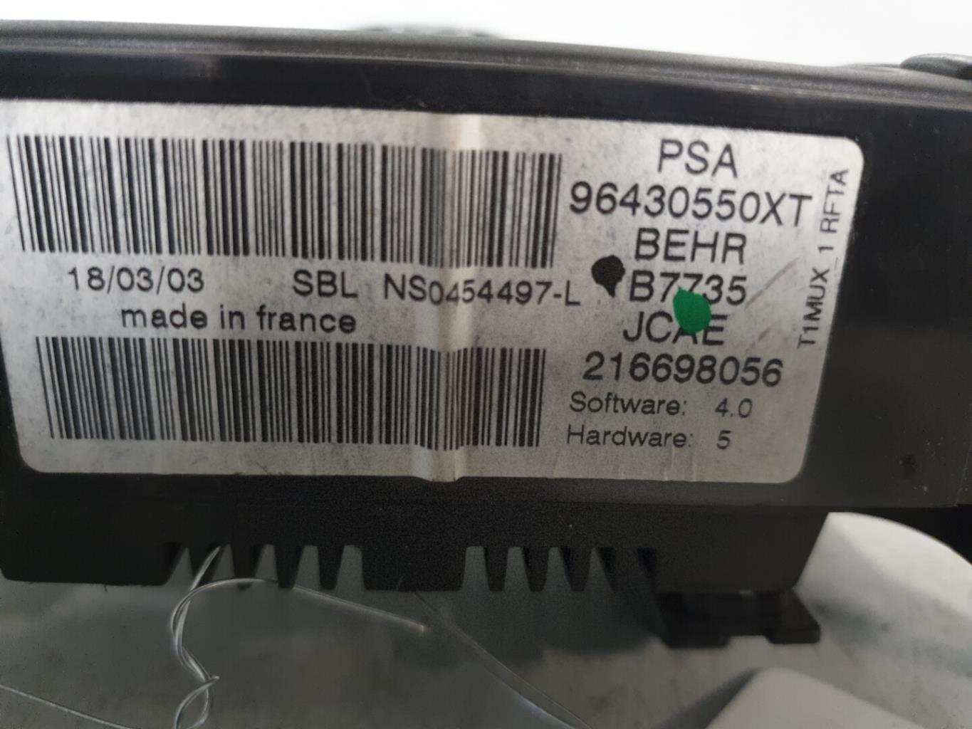Commande chauffage PEUGEOT 206 PHASE 2 CABRIOLET Essence - 1