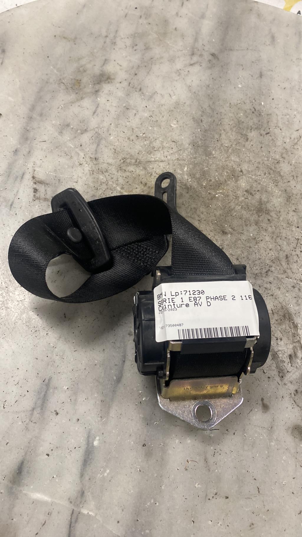 Ceinture avant droit BMW SERIE 1 E87 PHASE 2 Diesel - 1