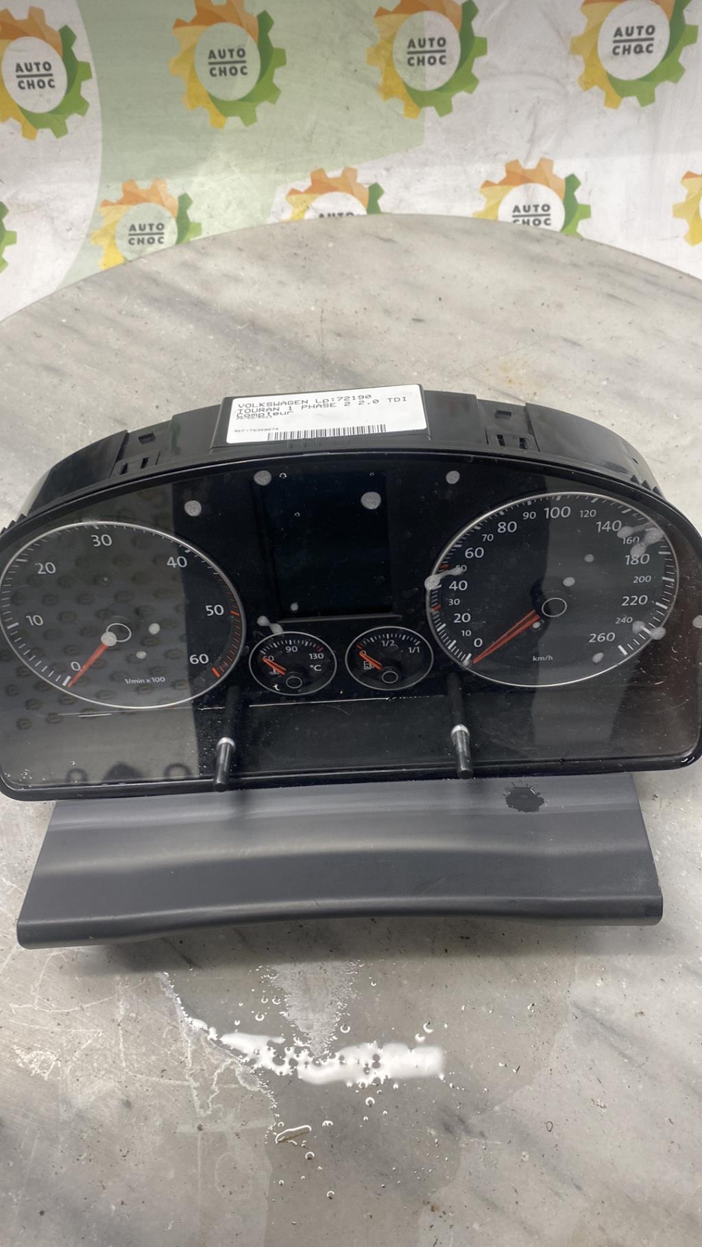 Compteur VOLKSWAGEN TOURAN 1 PHASE 2 Diesel - 1