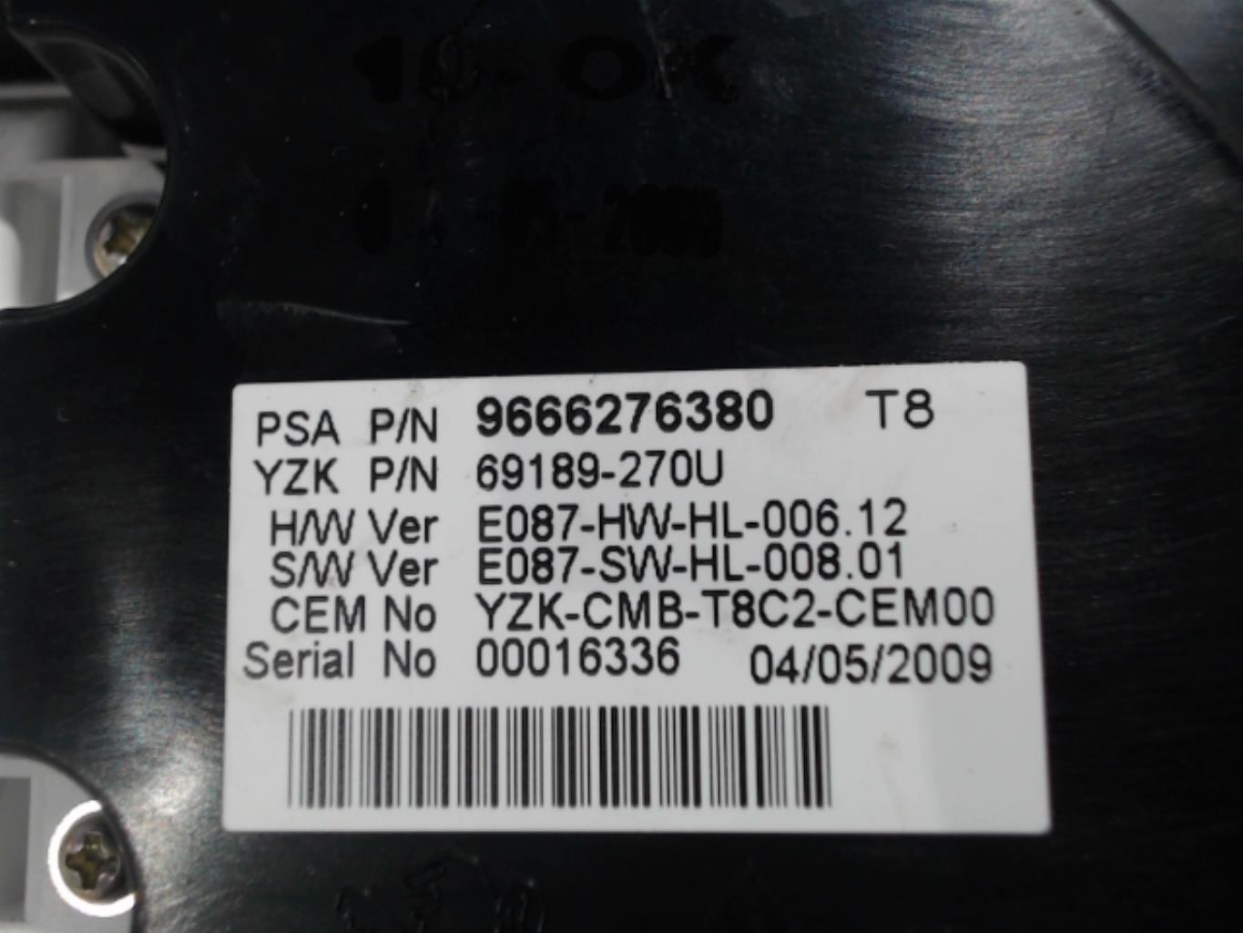 Compteur PEUGEOT 3008 1 PHASE 1 Diesel - 1