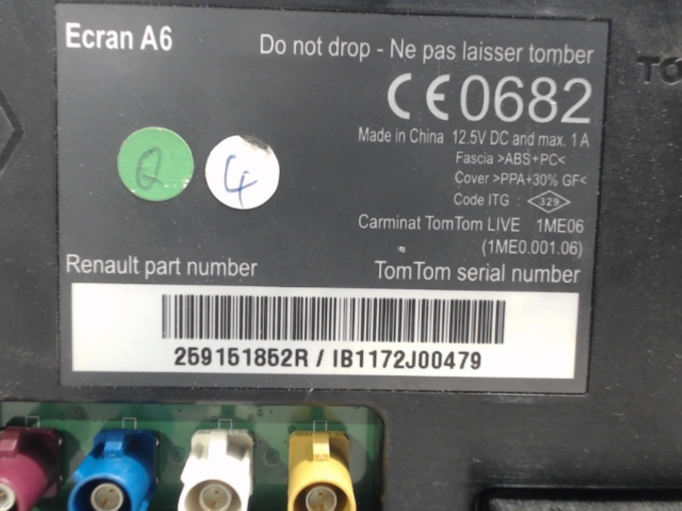 Ecran GPS RENAULT CLIO 3 PHASE 2 Essence - 1