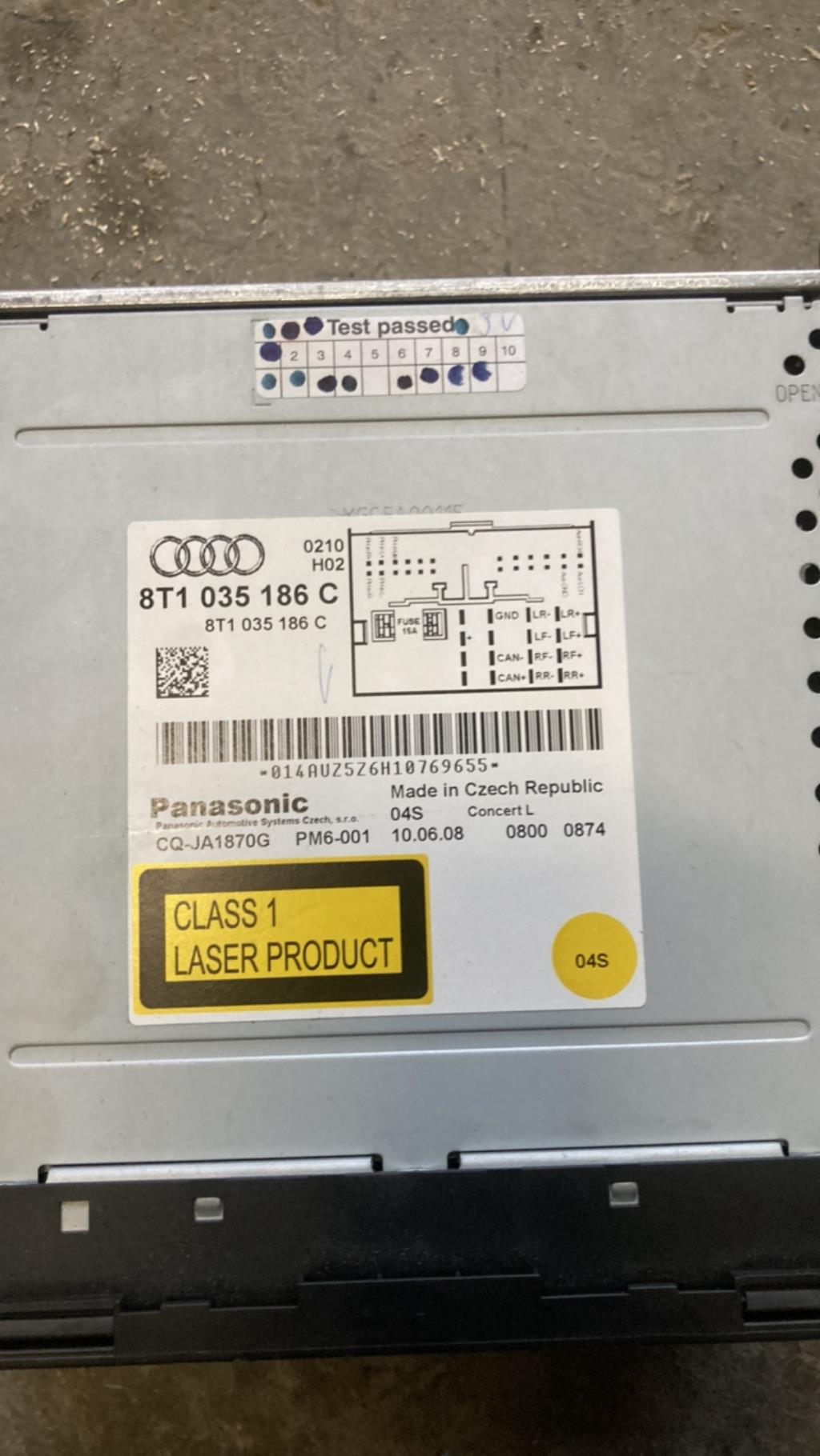 Autoradio d'origine AUDI A4 3 AVANT PHASE 1 BREAK Diesel - 1