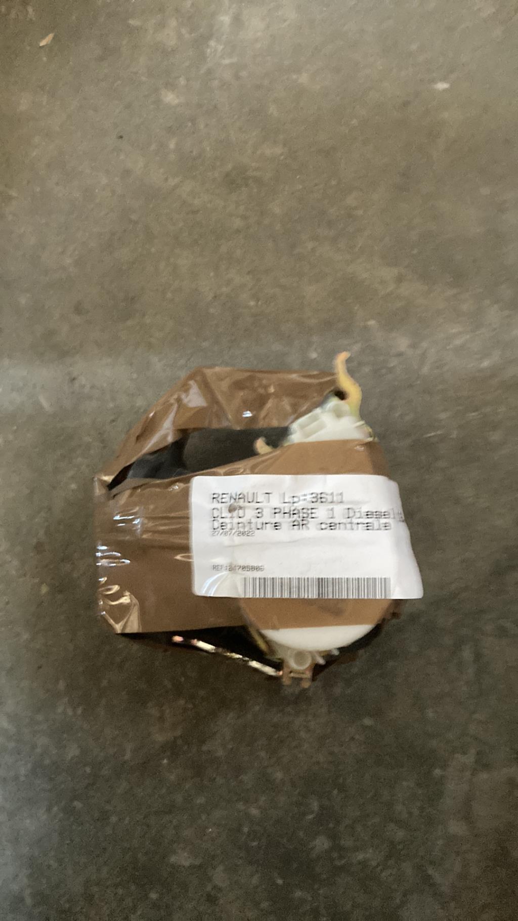 Ceinture arriere centrale RENAULT CLIO 3 PHASE 1 Diesel - 1