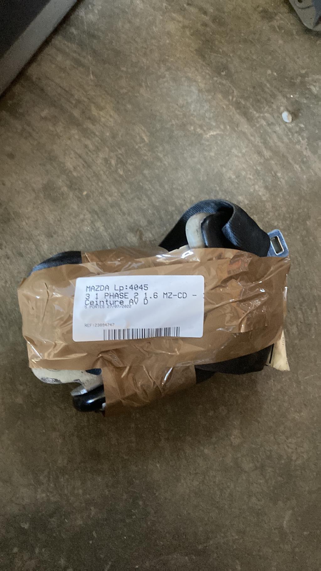 Ceinture avant droit MAZDA 3 1 PHASE 2 Diesel - 1