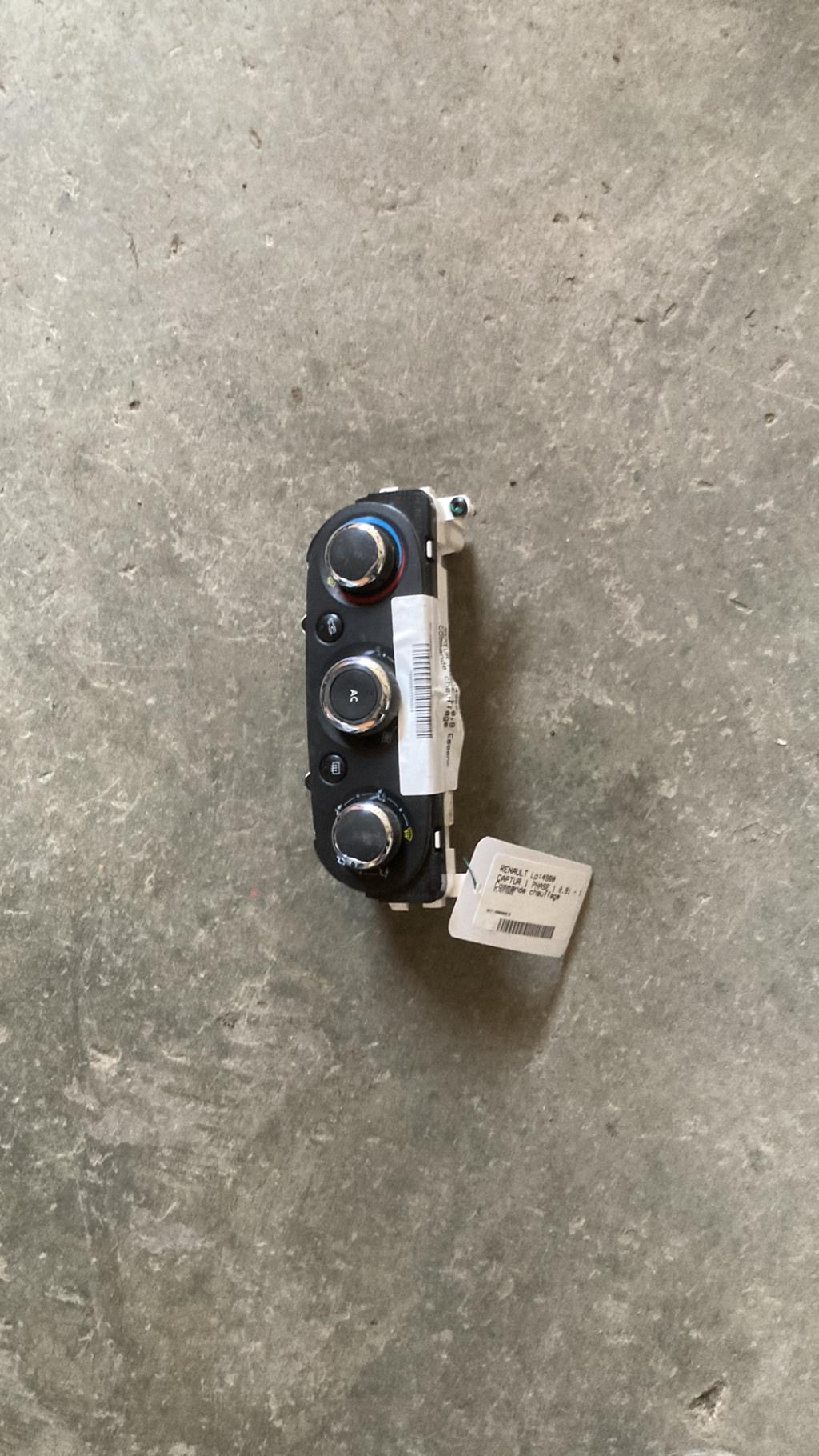 Commande chauffage RENAULT CAPTUR 1 PHASE 1 Essence - 1