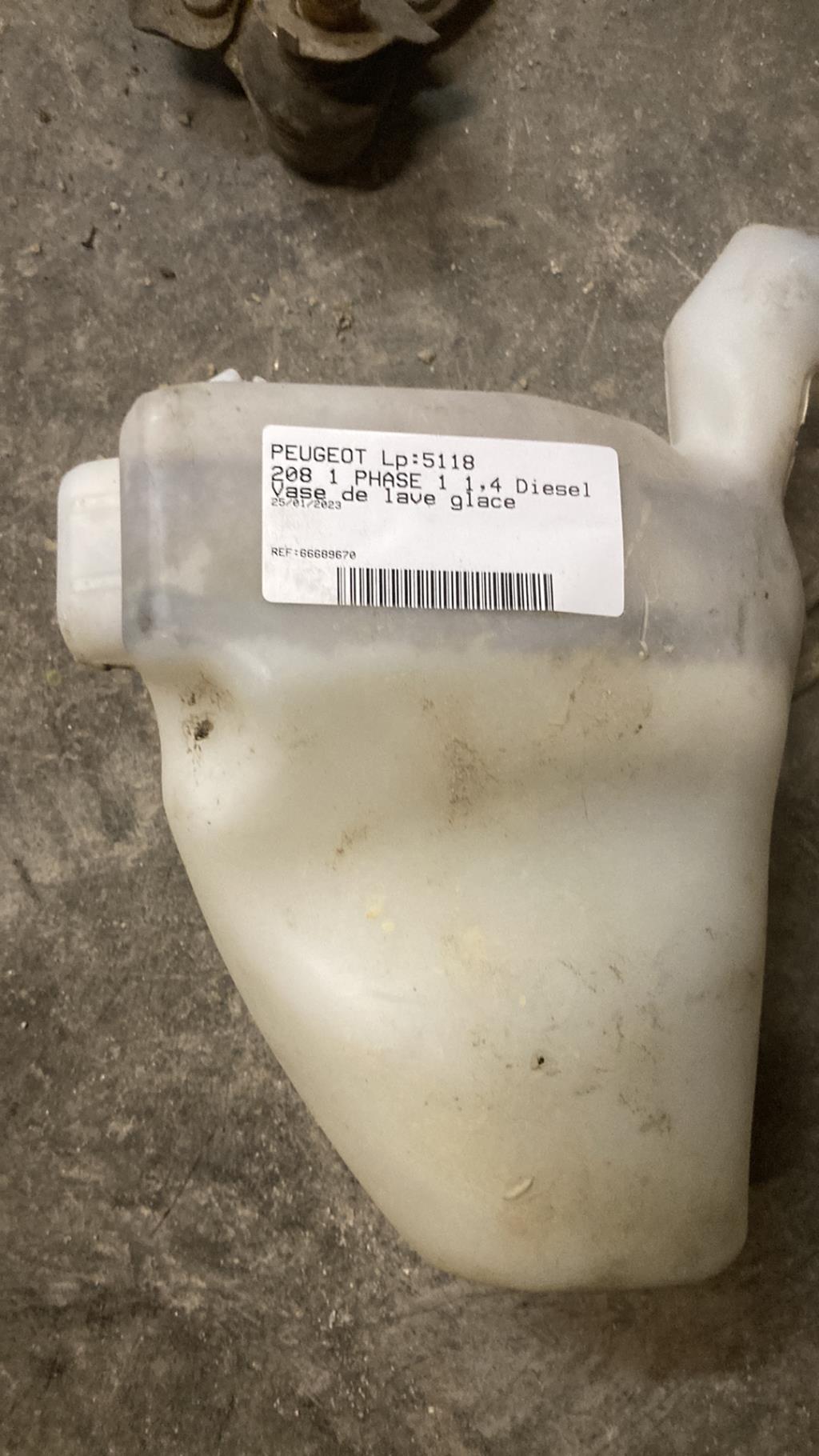 Vase de lave glace PEUGEOT 208 1 PHASE 1 Diesel - 1