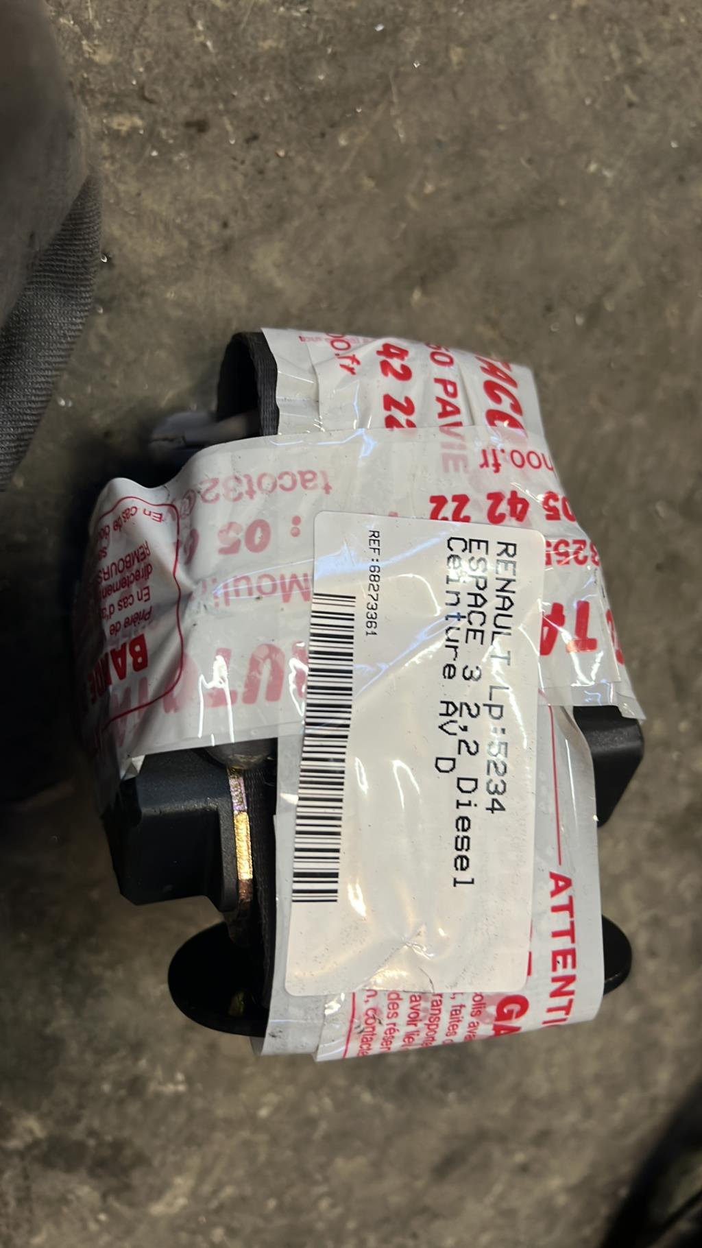 Ceinture avant droit RENAULT ESPACE 3 Diesel - 1
