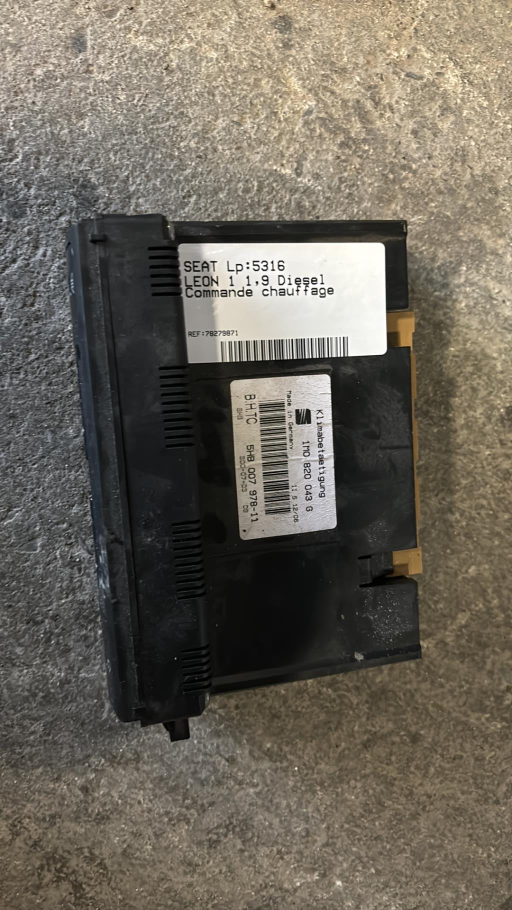Commande chauffage SEAT LEON 1 Diesel - 1
