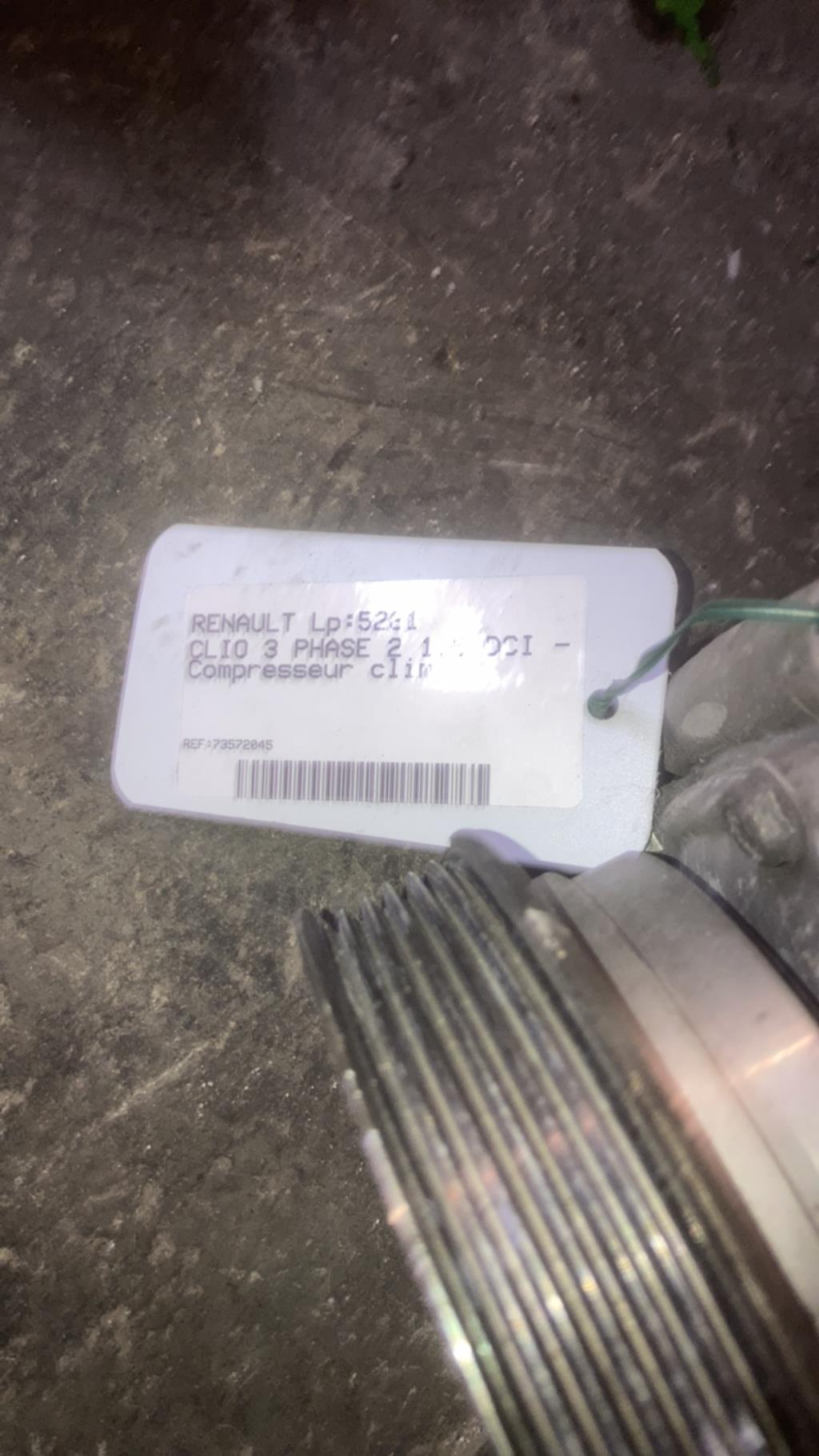 Compresseur clim RENAULT CLIO 3 PHASE 2 Diesel - 1