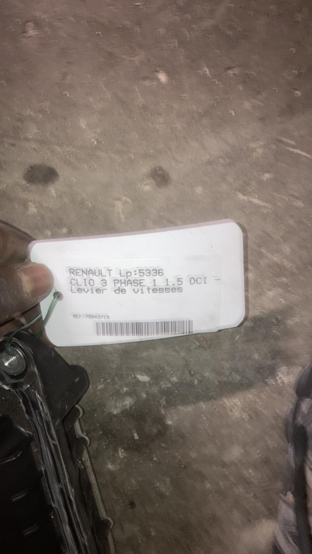 Levier de vitesses RENAULT CLIO 3 PHASE 1 Diesel - 1