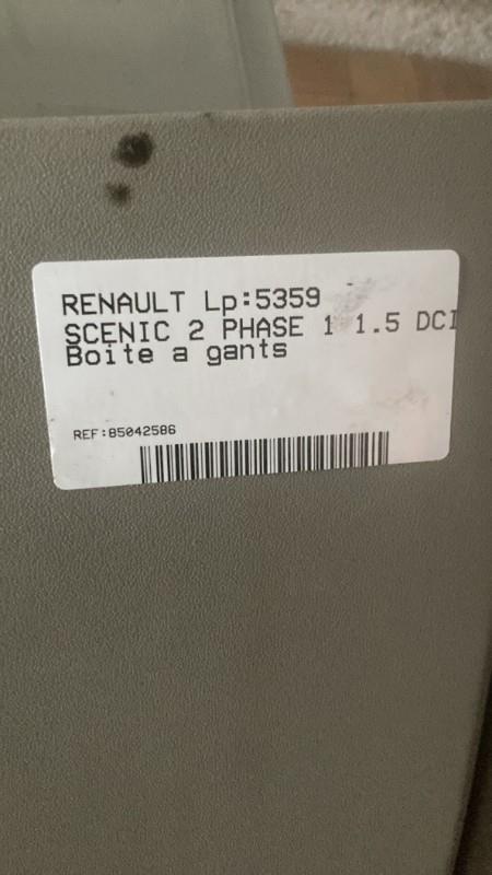 Boite a gants RENAULT SCENIC 2 PHASE 1 Diesel - 1