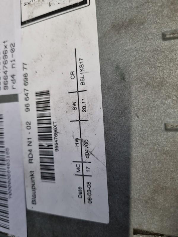 Autoradio d'origine CITROEN C4 1 PHASE 1 Diesel - 1