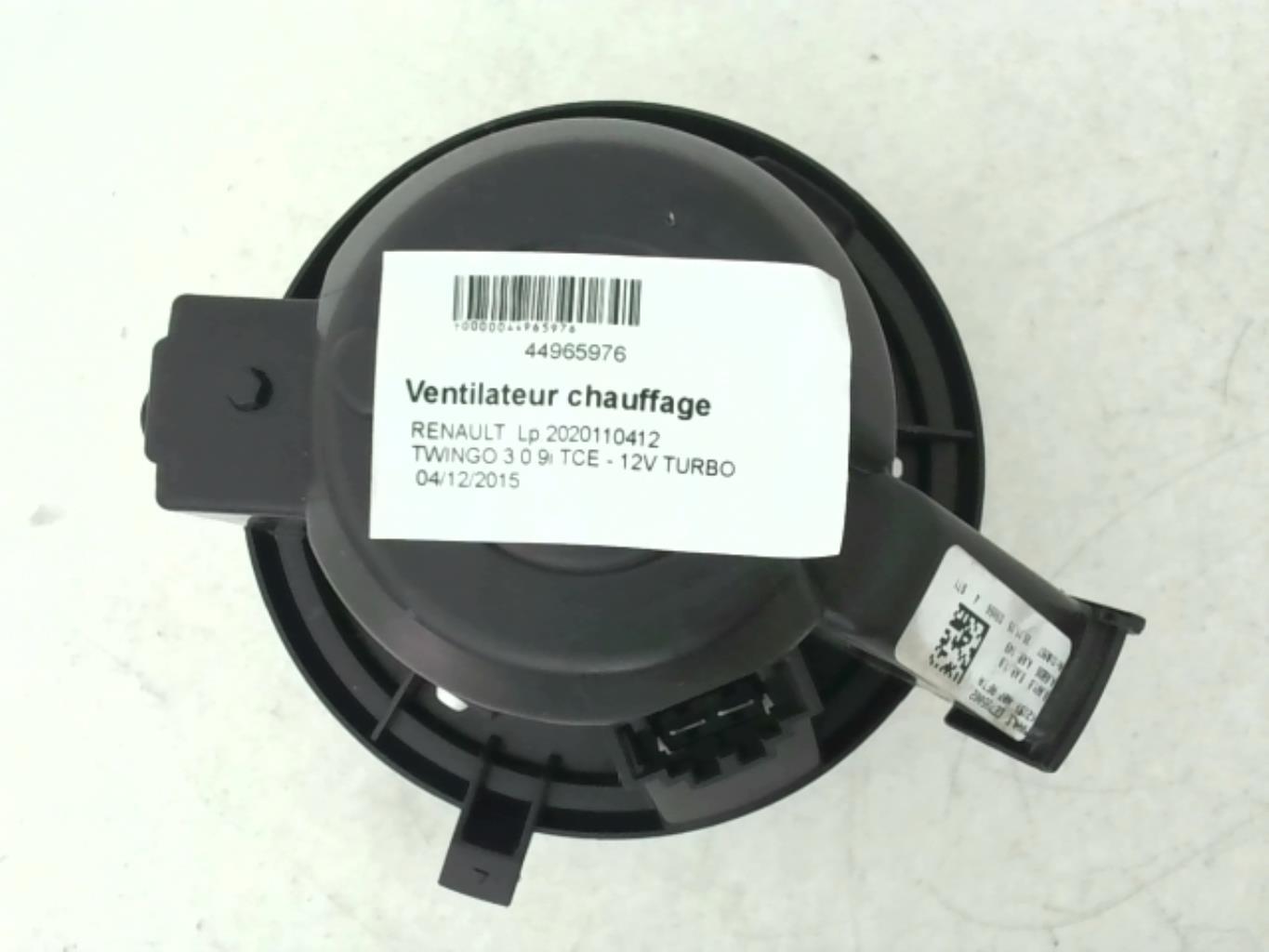 Ventilateur chauffage RENAULT TWINGO 3 PHASE 1 Essence - 1