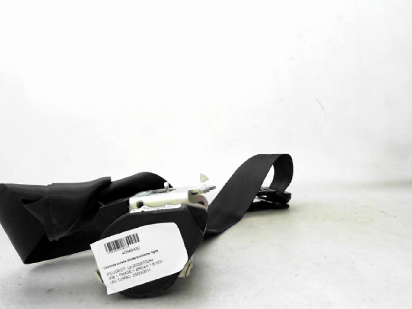 Cintura di sicurezza posteriore destra terza fila PEUGEOT 308 1 SW PHASE 1 BREAK Diésel - 1