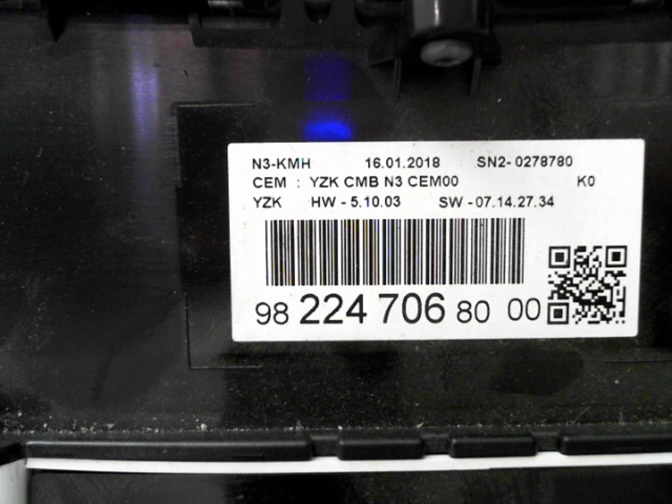 Compteur PEUGEOT EXPERT 3 PHASE 1 Non renseignée - 1