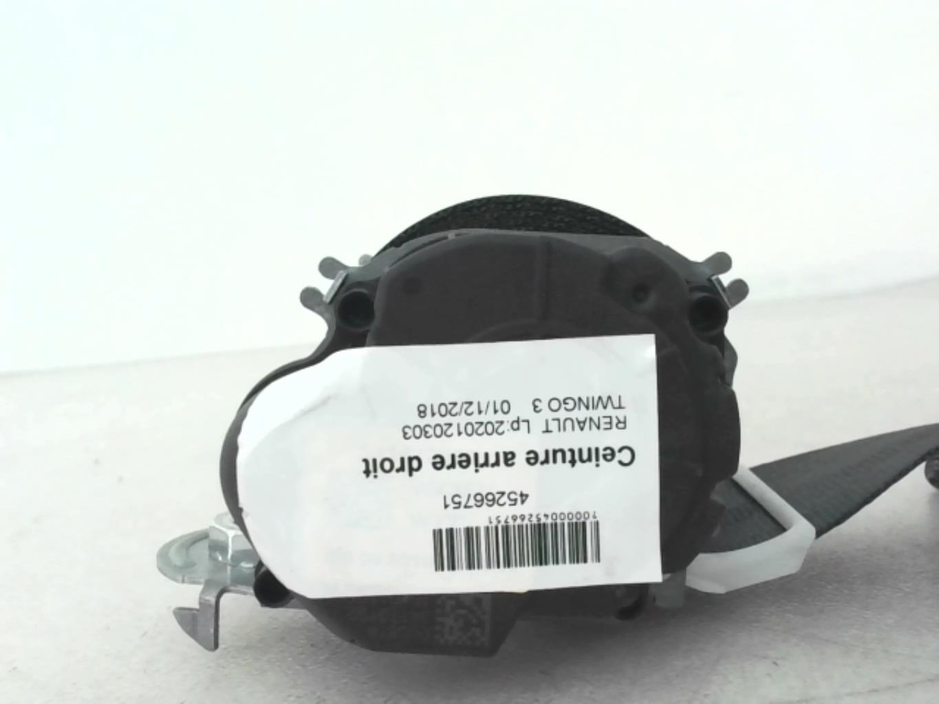 Cintura di sicurezza posteriore destra RENAULT TWINGO 3 PHASE 1 Gasolina - 1