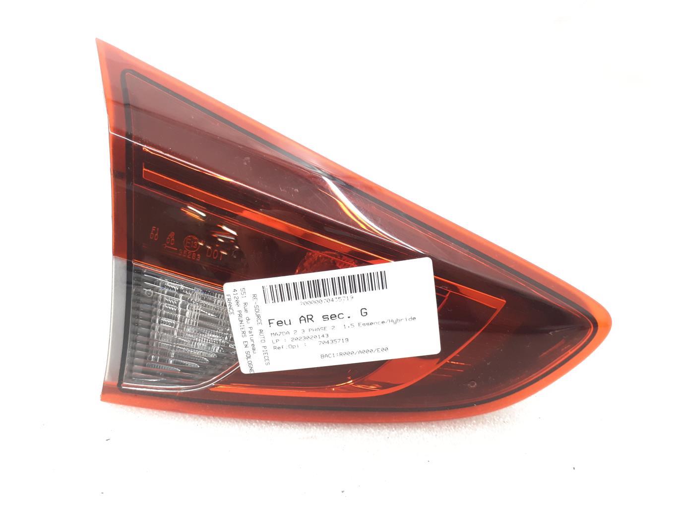 Feu arriere secondaire gauche (feux) MAZDA 2 3 PHASE 2 Essence/Hybride - 1
