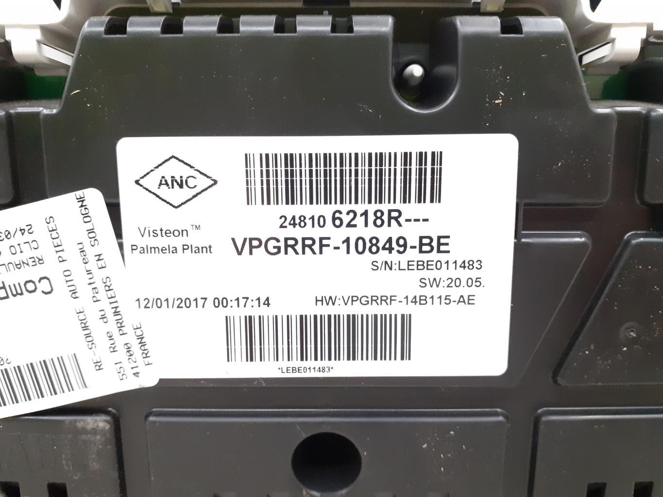 Compteur RENAULT CLIO 4 PHASE 2 Diesel - 1