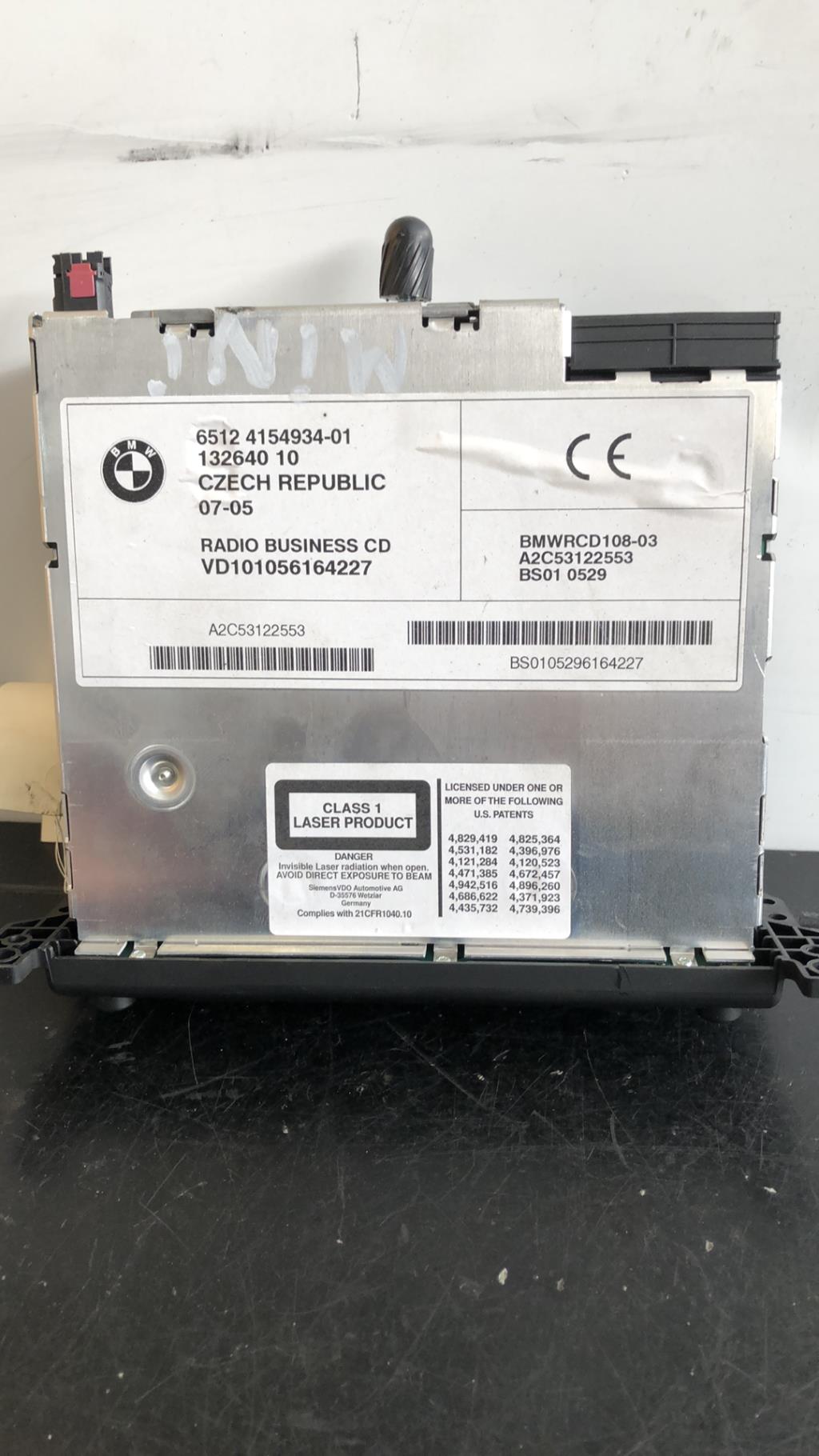 Autoradio MINI MINI 1 R50/R53 PHASE 1 Diesel - 1