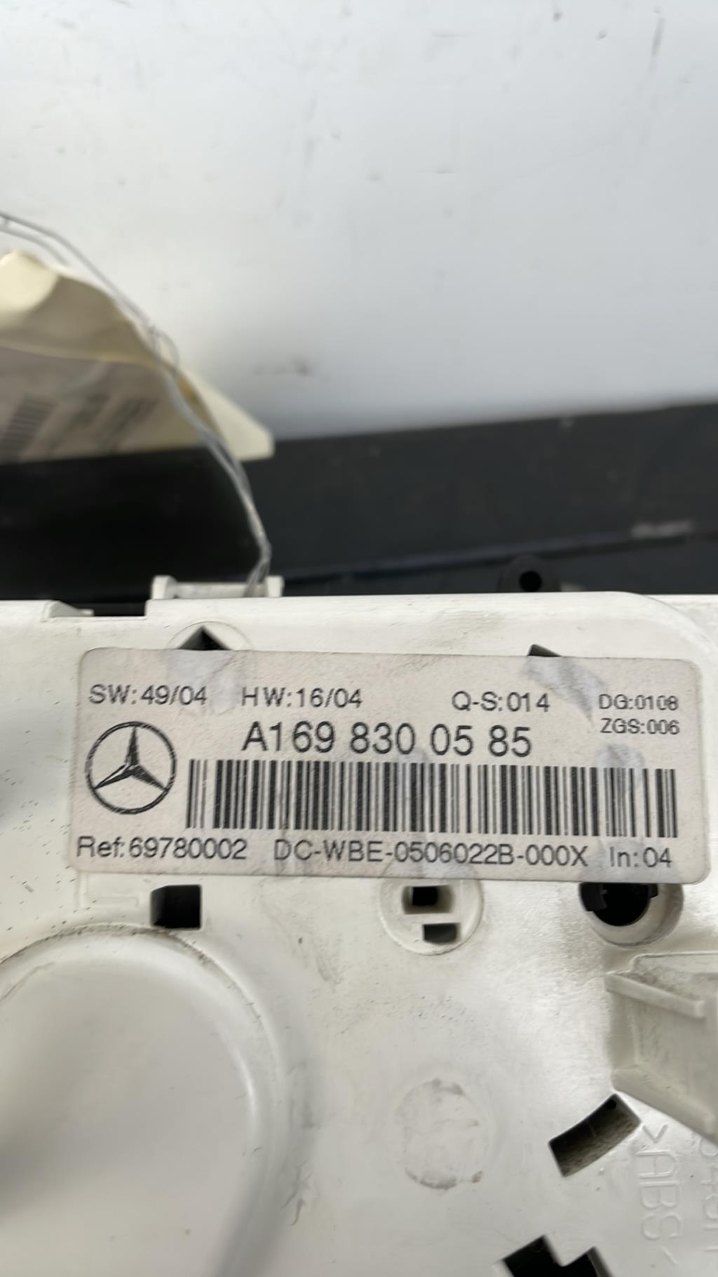 Commande chauffage MERCEDES CLASSE A 169 PHASE 1 Essence - 1