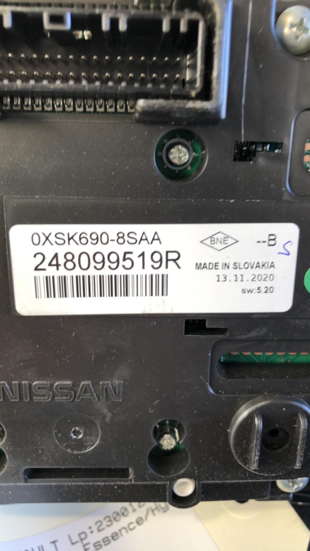 Compteur RENAULT CLIO 5 PHASE 1 Essence/Hybride - 1
