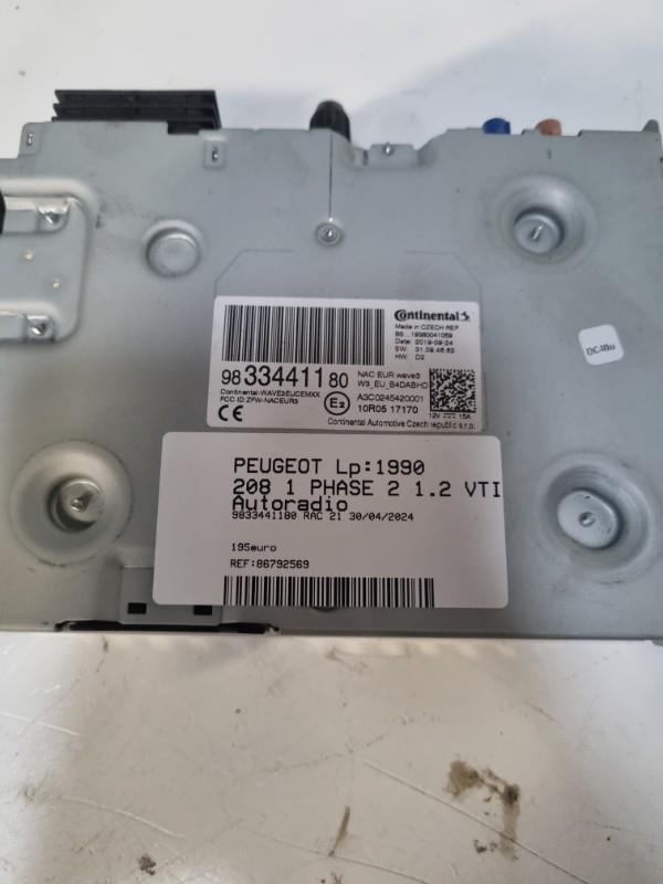 Autoradio PEUGEOT 208 1 PHASE 2 Essence - 1