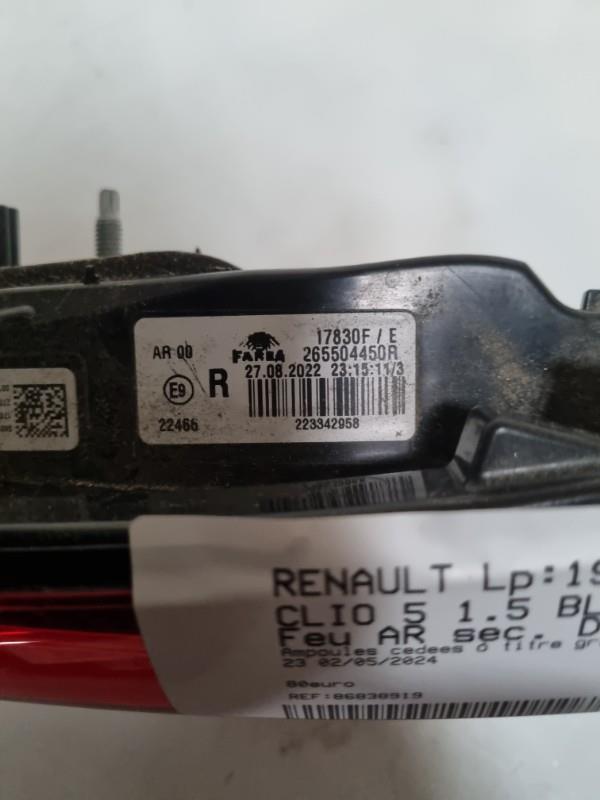Feu arriere secondaire droit (feux) RENAULT CLIO 5 PHASE 1 Diesel/Hybride - 1