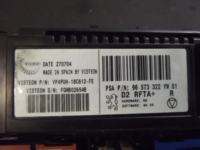 Commande chauffage PEUGEOT 407 PHASE 1 Diesel - 1