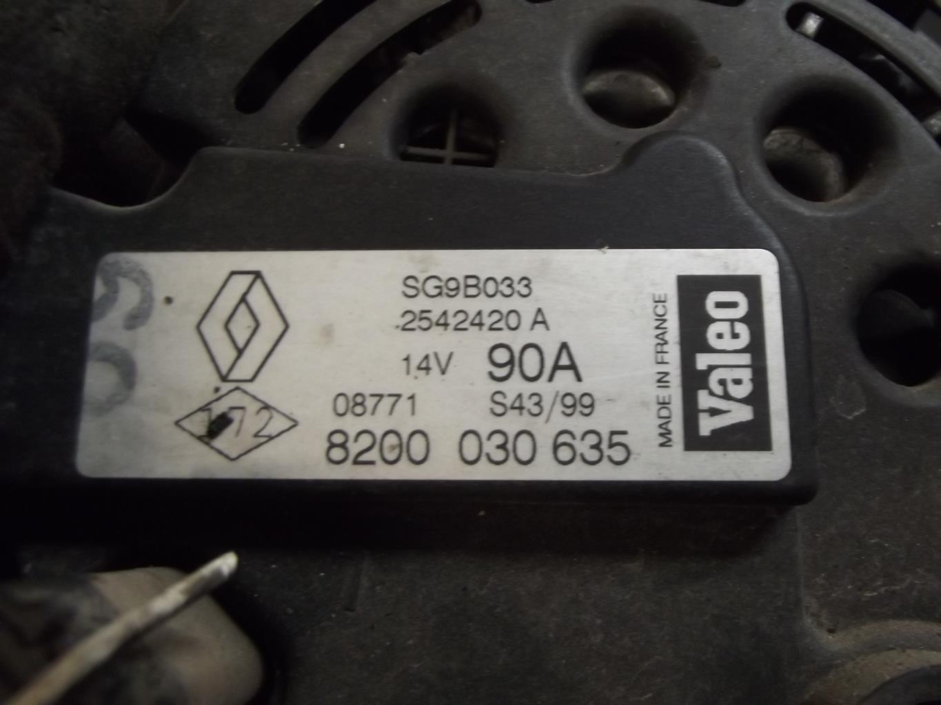 Alternateur RENAULT LAGUNA 1 PHASE 2 Essence - 1
