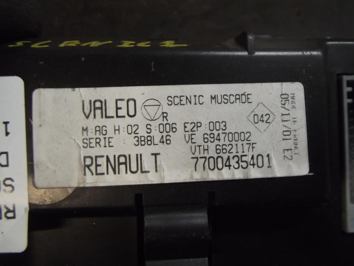 Commande chauffage RENAULT SCENIC 1 PHASE 2 Diesel - 1