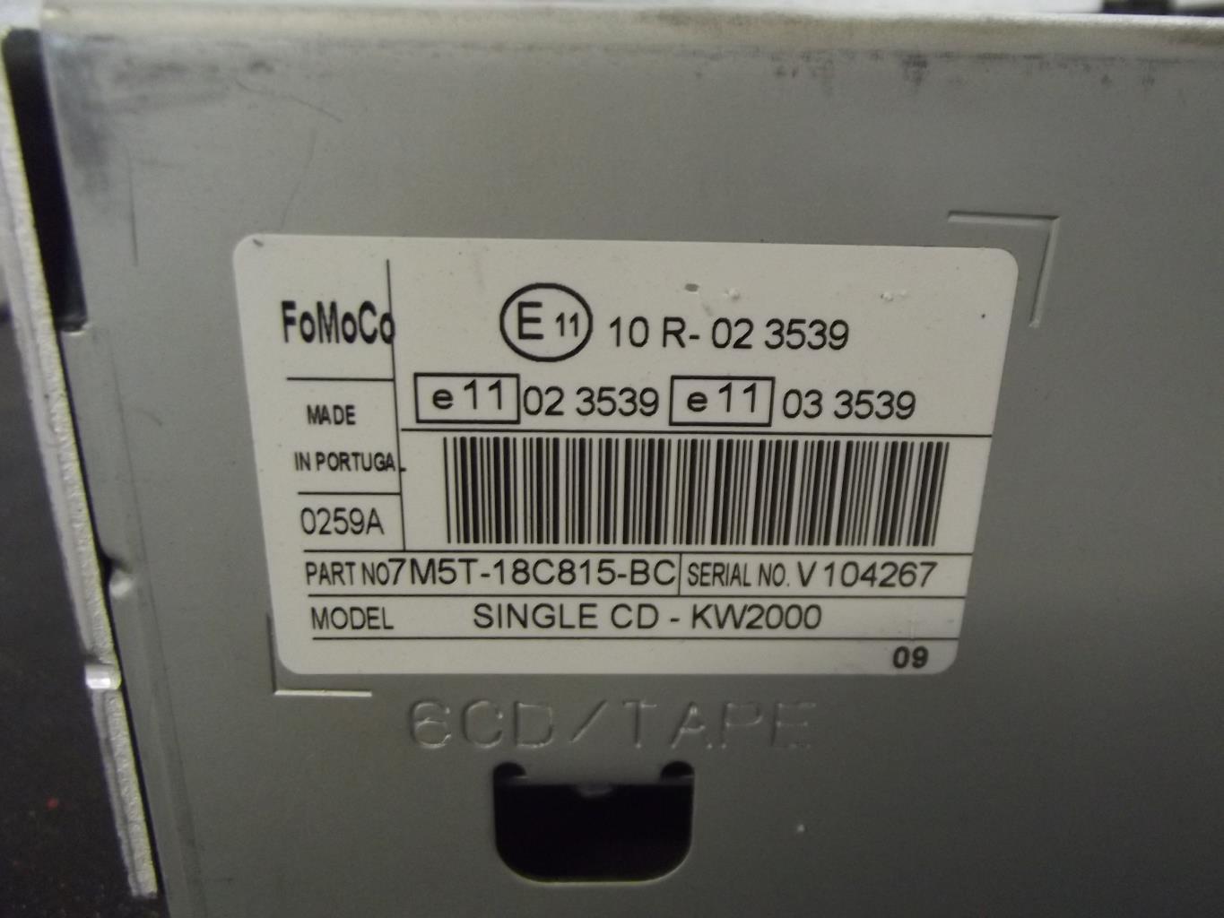 Autoradio d'origine FORD FOCUS 2 PHASE 2 Diesel - 1
