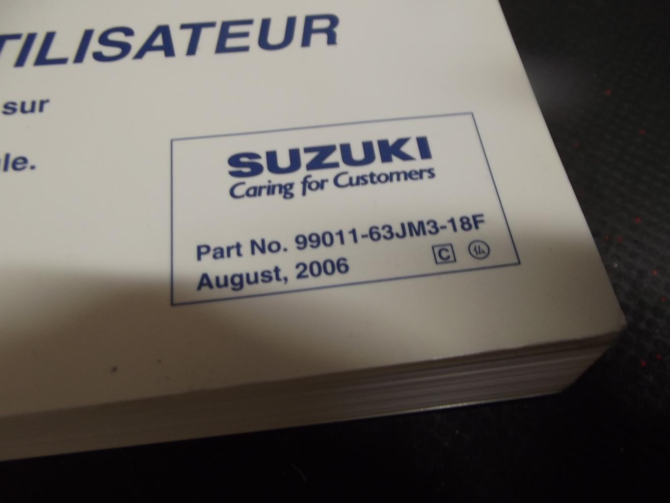 Notice d'utilisation SUZUKI SWIFT 3 Essence - 1