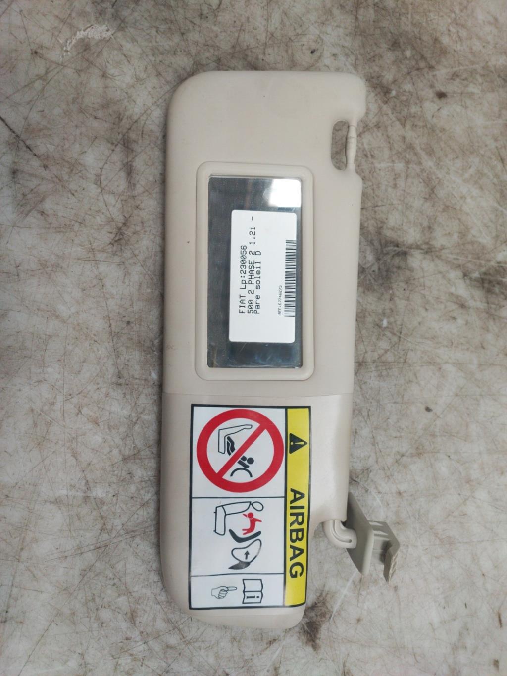 Visiera parasole destra FIAT 500 2 PHASE 2  - 1