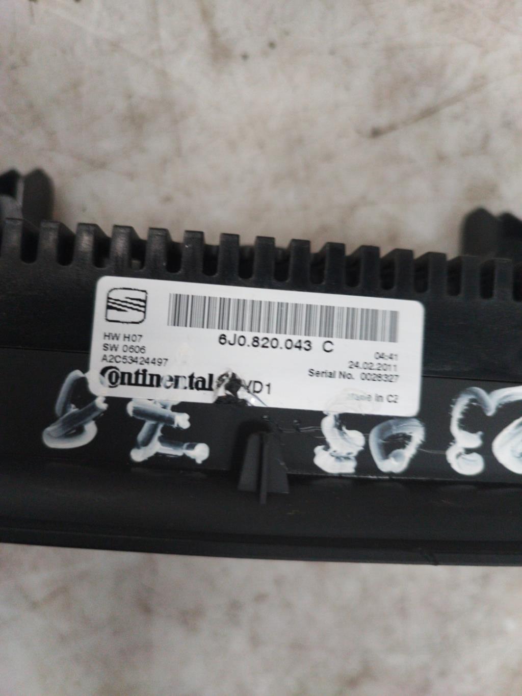 Commande chauffage SEAT IBIZA 4 PHASE 1 Diesel - 1
