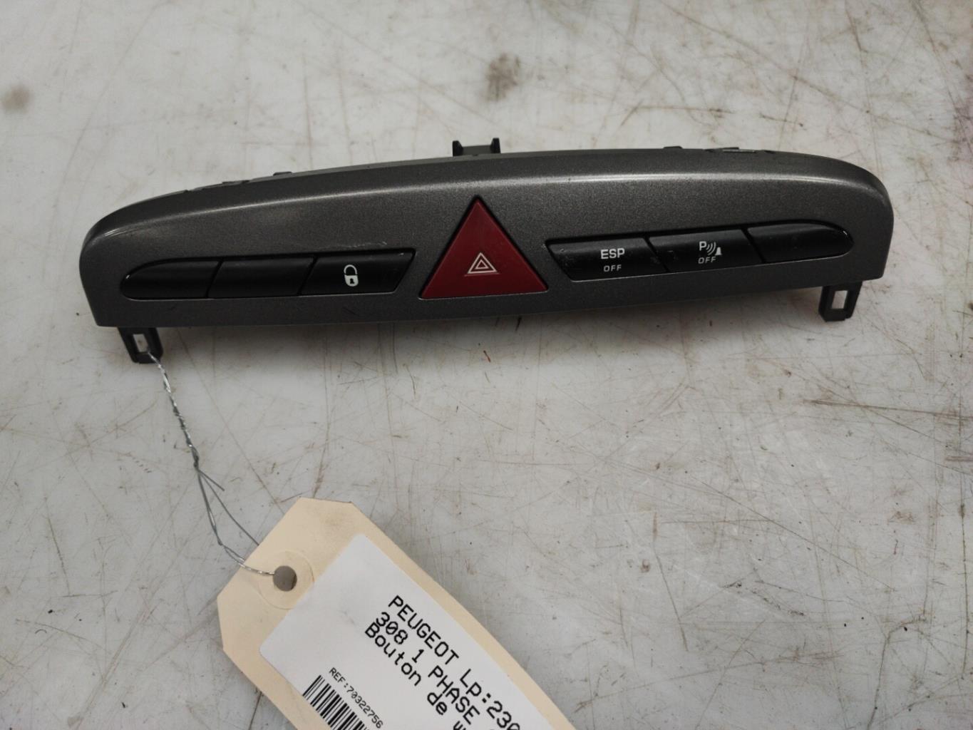 Interruttore luci emergenza PEUGEOT 308 1 PHASE 1 Diésel - 1