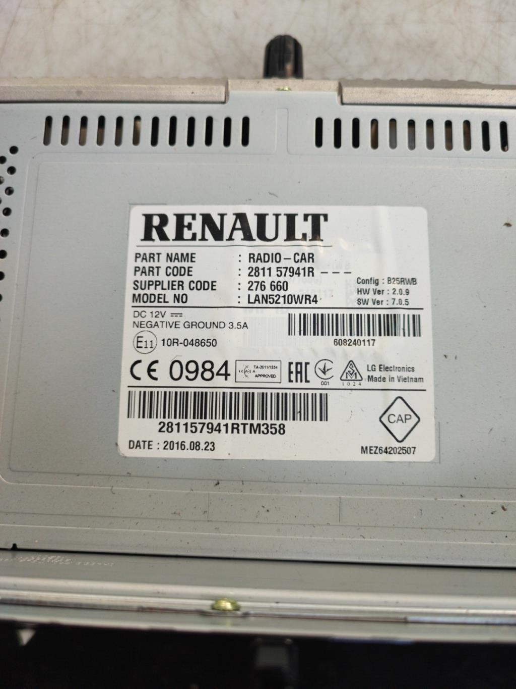 Autoradio originale RENAULT CLIO 4 PHASE 2 Diésel - 1