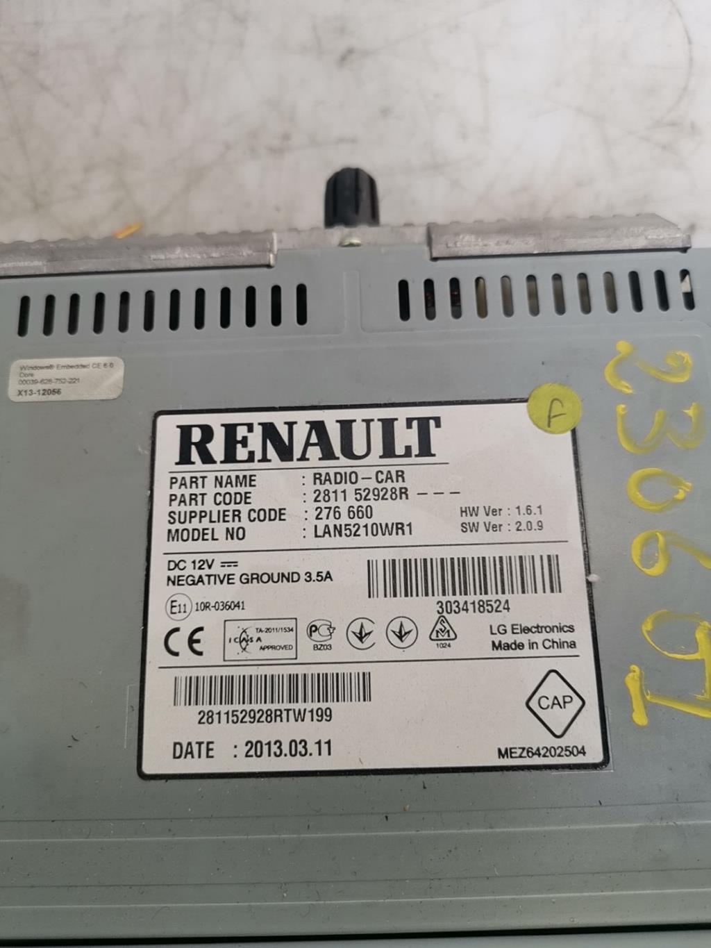Autoradio originale RENAULT CLIO 4 PHASE 1  - 1