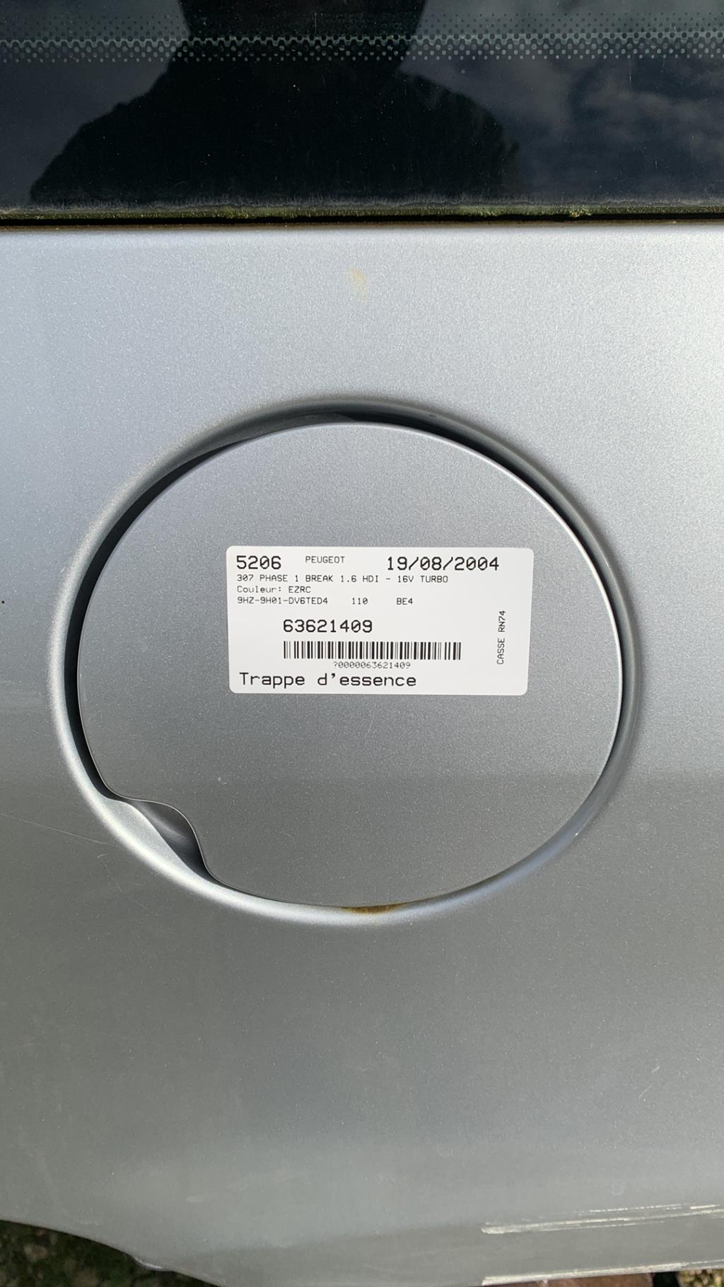 Trappe d'essence PEUGEOT 307 PHASE 1 BREAK Diesel - 1